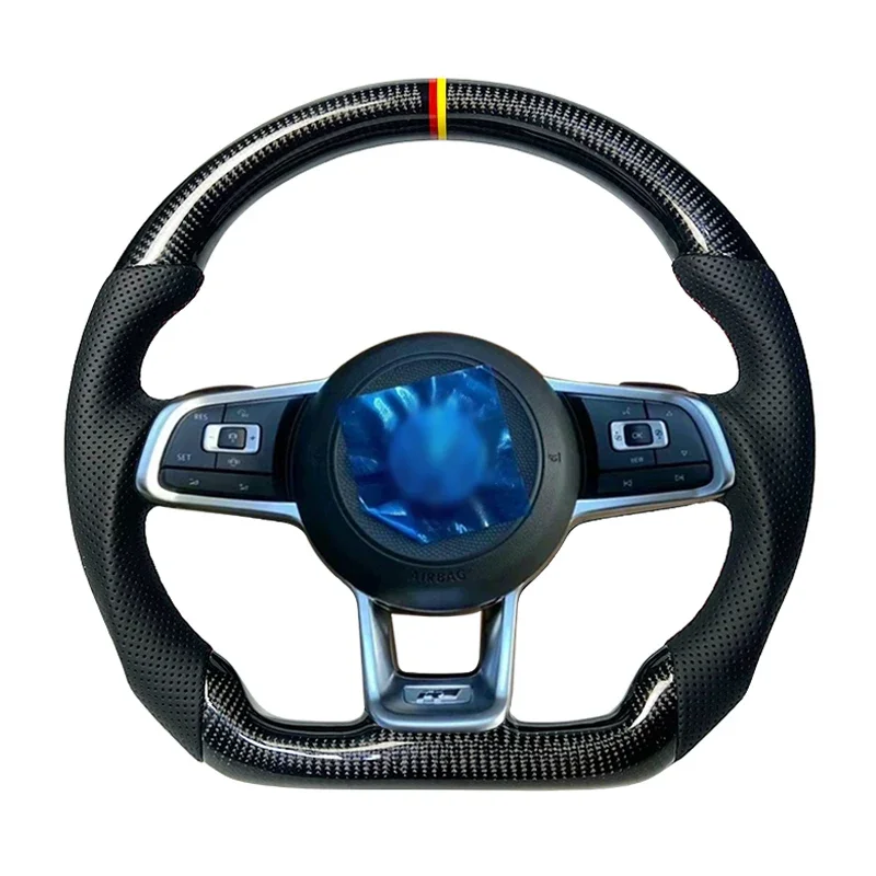 Sports style car steering wheel For  Golf 7.5 GTI MK7 Polo GTS GTD GTE  R Passat CC R-Line Carbon Fiber Steering Wheel