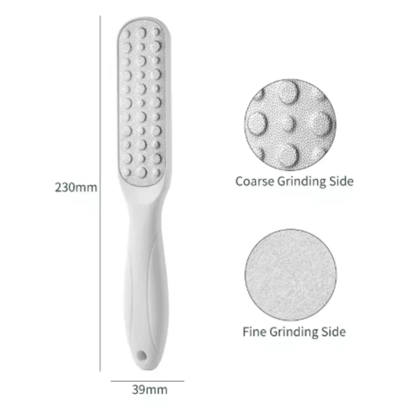 ตะไบเท้าสแตนเลสสองด้าน 1/3/5/10 ชิ้น สำหรับขจัดหนังด้านและผิวที่ตายแล้ว ทำให้เท้าเรียบเนียน