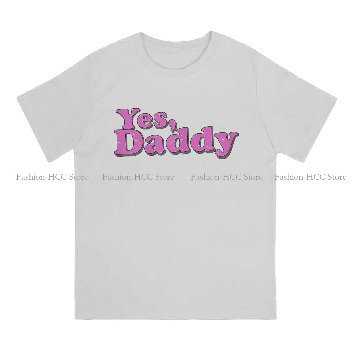 Womens Yes Daddy Kinky Bdsm Dom Sub Sexy TShirt BDSM Bondage Discipline Dominance Submission T Shirt Male Tee Polyester