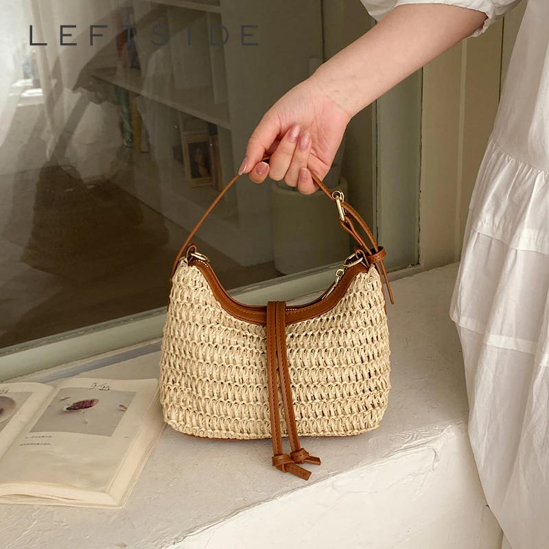 

Women's Small Straw Woven Handbags and Purses Vacation Casual Daily Beach Crossbody Bag 2026 New Trend Summer Shoulder Bags