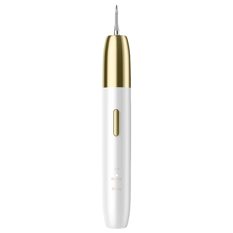 

Ultrasonic Electric Tooth Cleaner Portable Stain Tartar Remove with Multiple Brush Head LED Light Dental Stain Removal