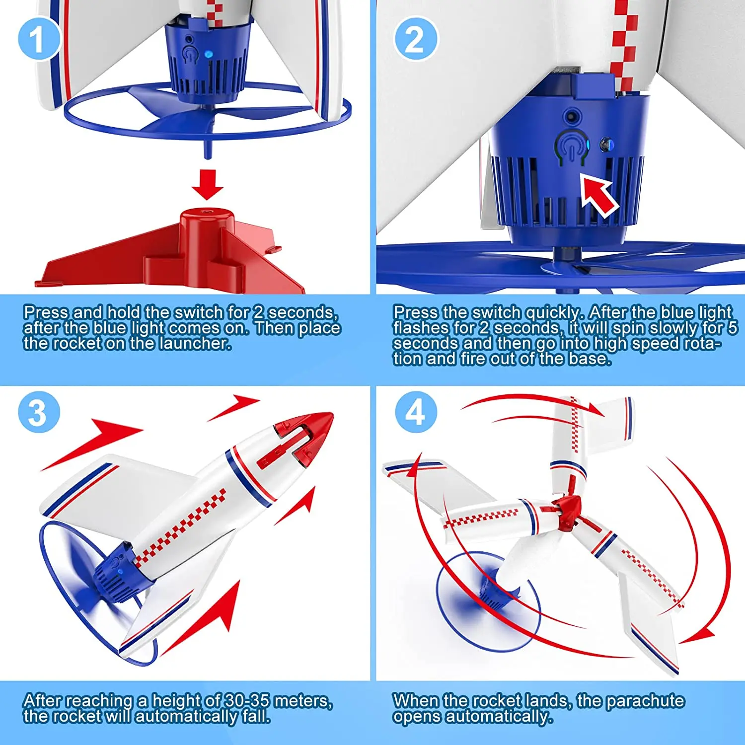 Kid Outdoor Toys Children Toys Model Rocket Kit Electric Rocket Launcher Toys New Space Exploration Skyrocket High Flying