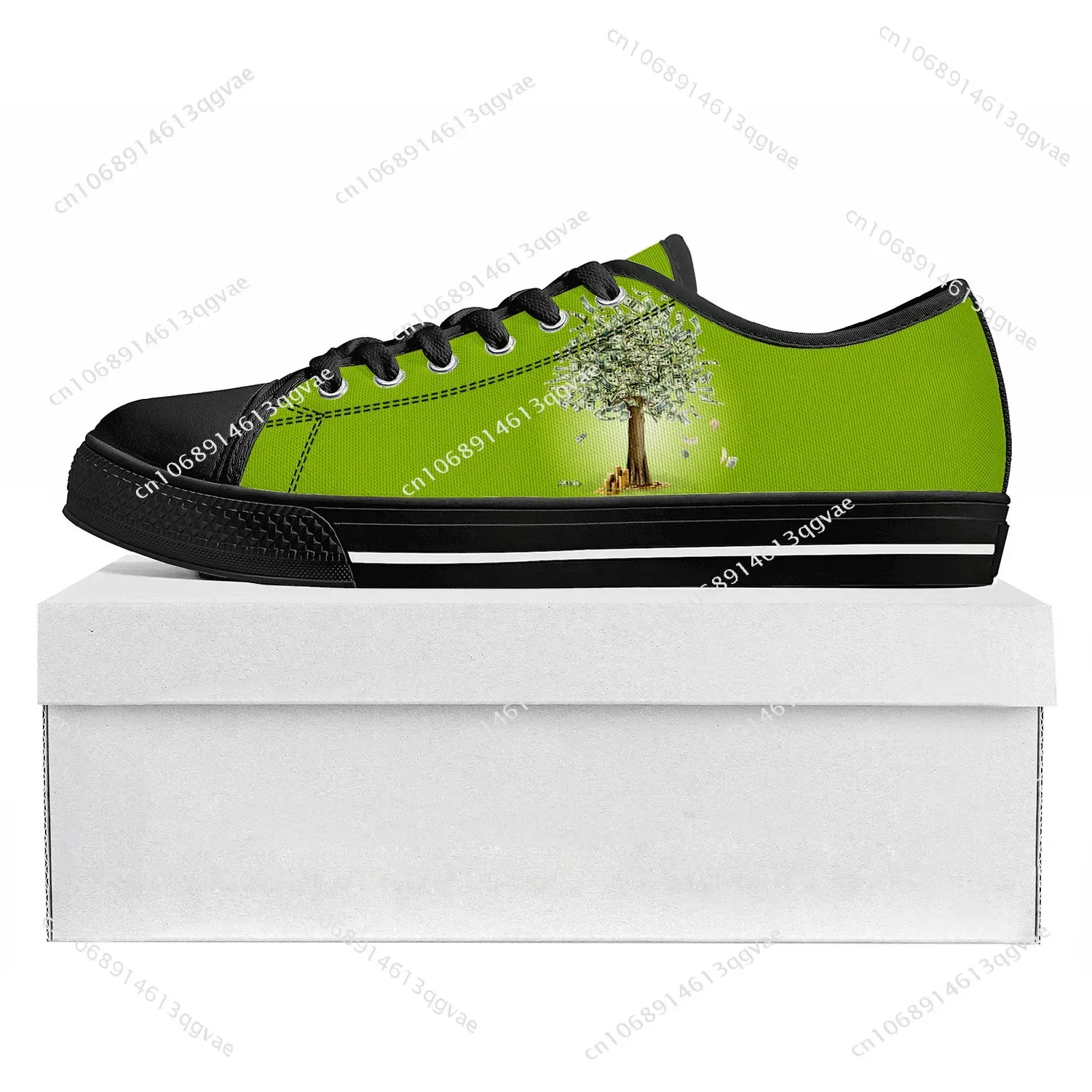 Dollar Green Tree Low Top High Quality Sneakers Mens Womens Teenager Canvas Sneaker Custom Shoe