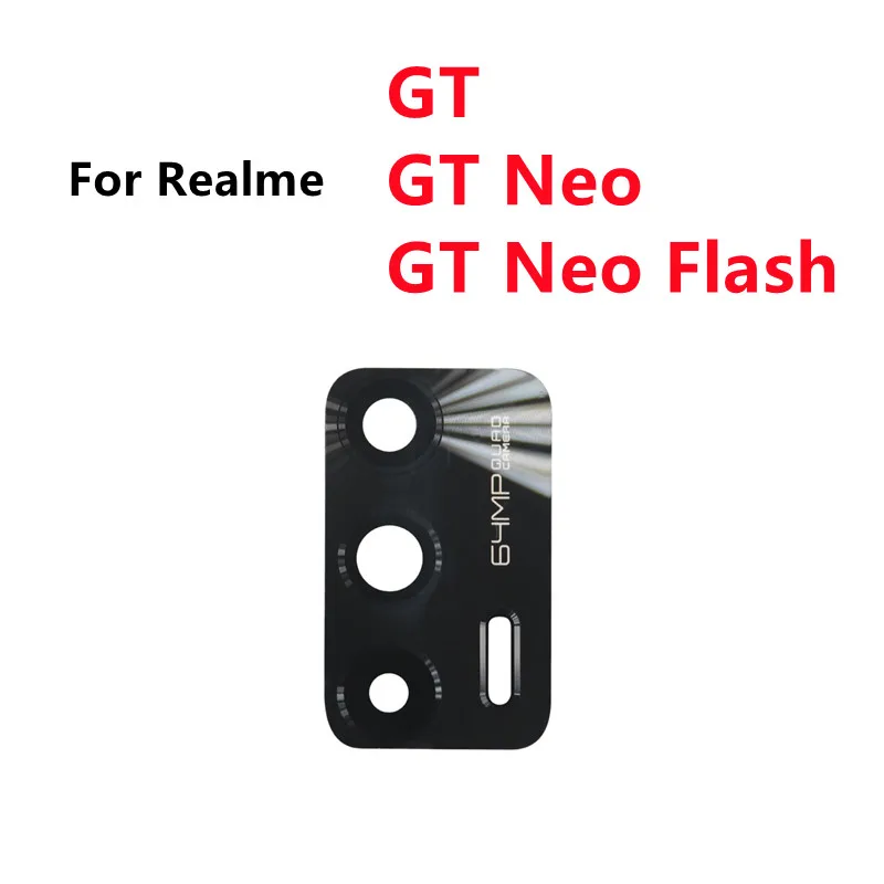 For Realme GT Neo 3 Neo2 GT2 Pro GT Neo2T Master Explorer Flash Rear Back Camera Glass Lens Cover with Adhesive Sticker