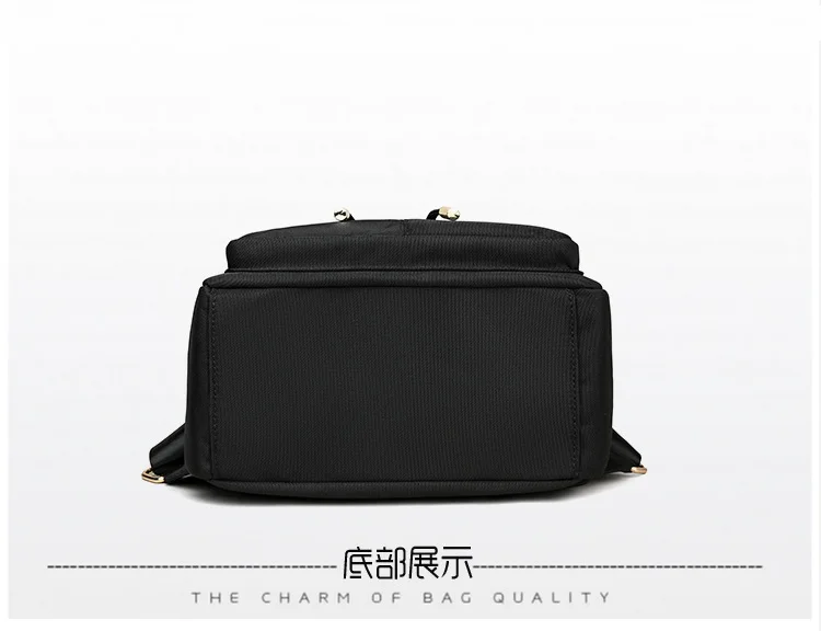 Trendy Nylon Backpack for Women Korean Style Casual Work Commuter Lightweight Simple Ladies Rucksack image 5