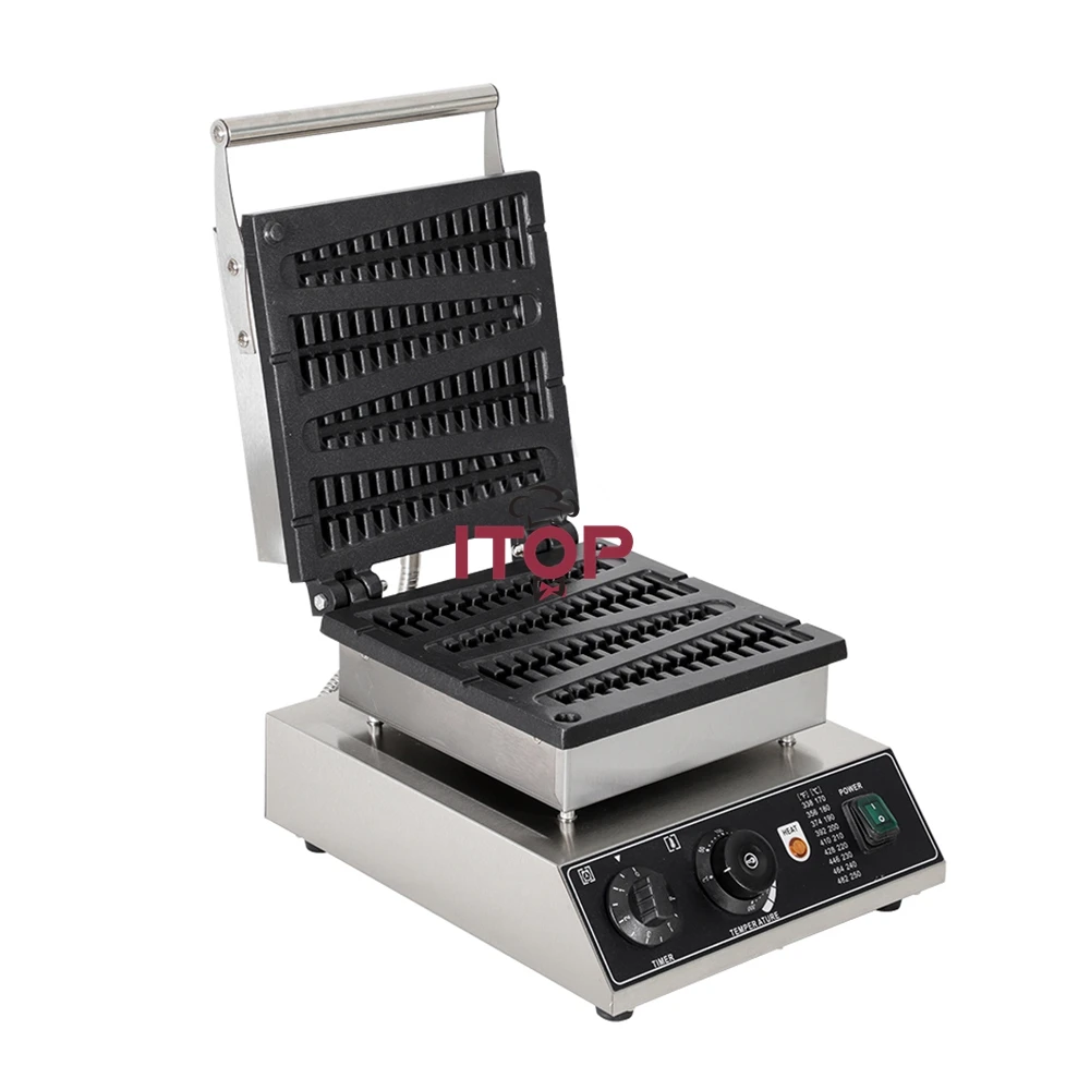 

Коммерческая машина для вафель на палочке, электрическая машина для выпечки вафельных палочек, 1750 Вт, электрическая вафельная машина на палочке