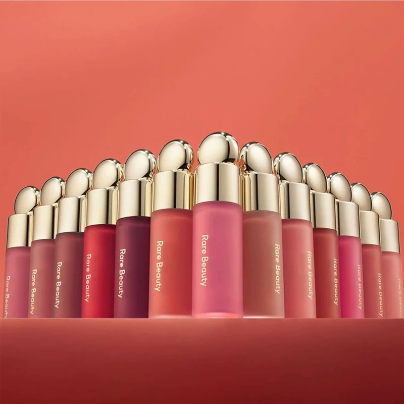 Rare Beauty Bliss Believe Happy Hope Liquid Blush Lipstick Moisturizer Cosmetics Positive Light Silky Touch Highlighter Makeup