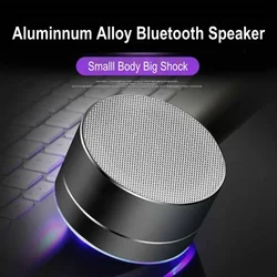 A10 Subwoofer esterno Mini altoparlante portatile Radio FM Altoparlante musicale Altoparlante wireless in lega di alluminio