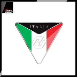 Für ducati aprilia piaggio vespa honda yamaha kawasaki suzuki abziehbilder 3d motorrad aufkleber italien flagge rahmen aufkleber