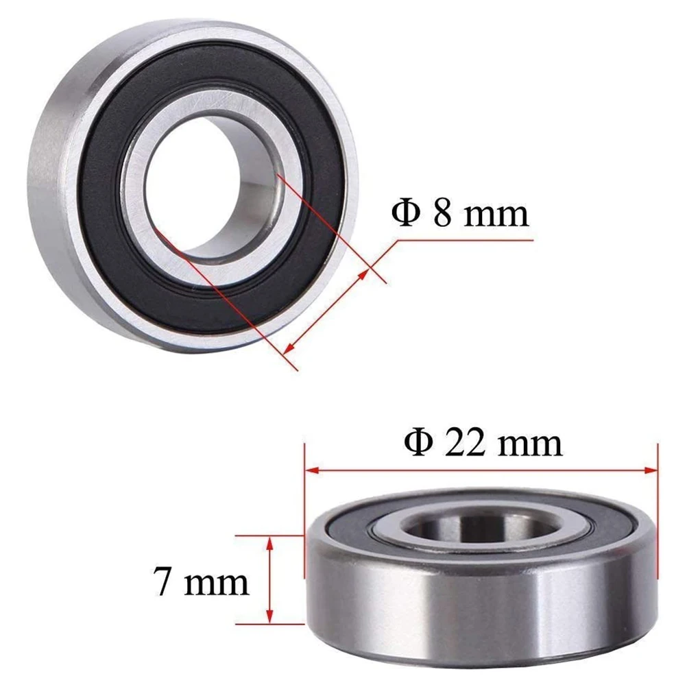 

20 Pcs Skateboard Bearing Roller Wheel Bearings 608 High- Anti-rust