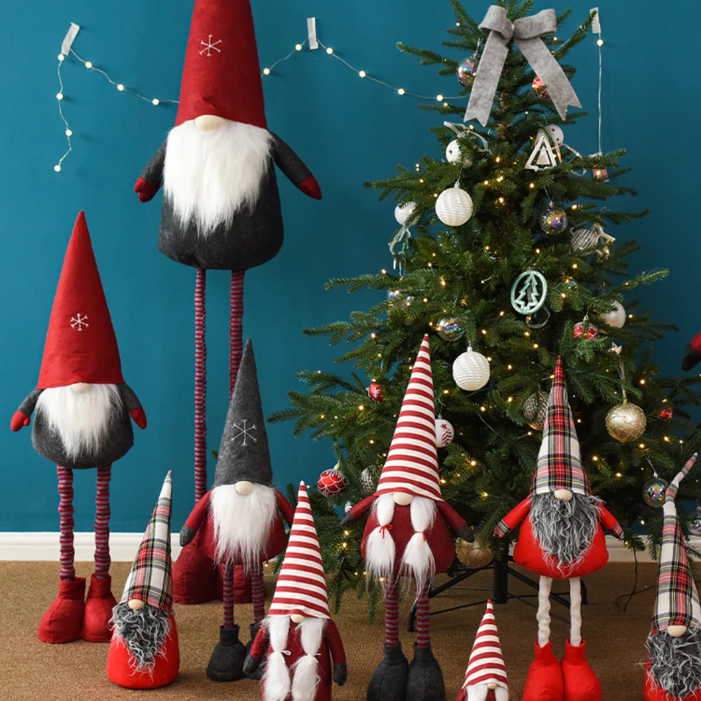 

Holiday Season Window Ornament Retractable Elf Unique Home Decor for Christmas New Year Party Kids Gift