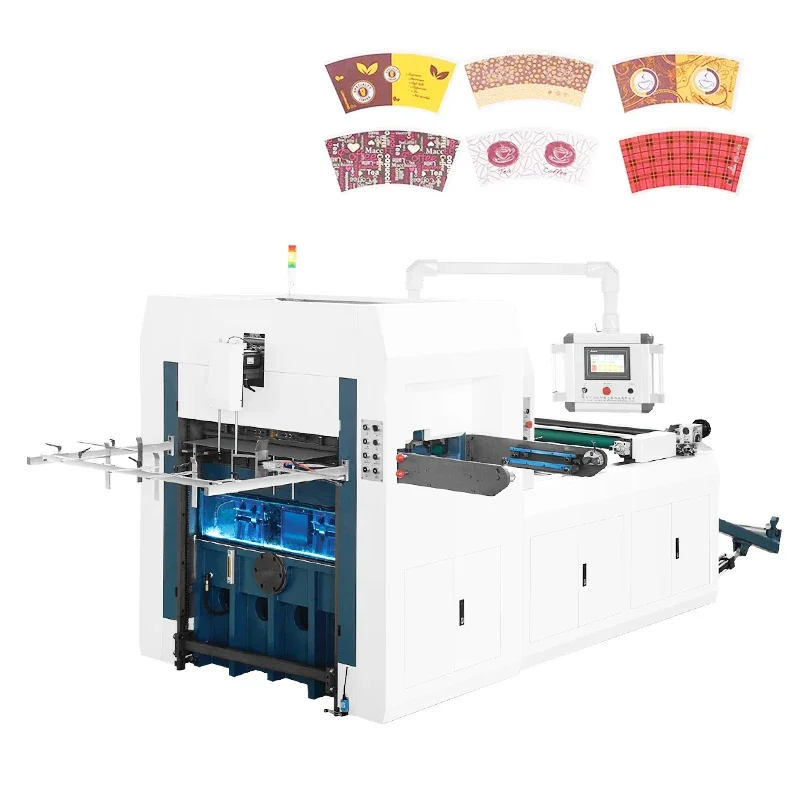 High Pressure Automatic Roll Die Cutting Machine for Disposable Paper Packaging  Cup  Converter  Making 