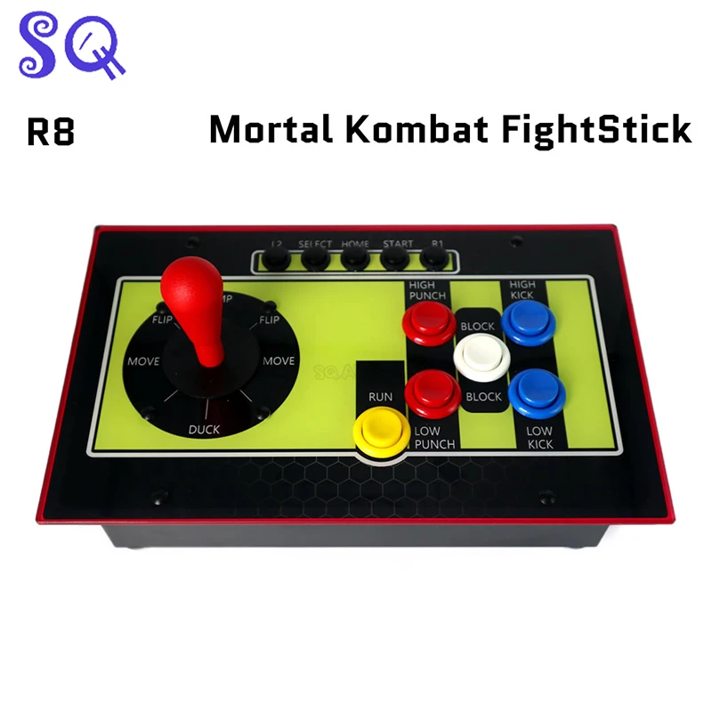 

FightBox Fight Stick R8 Mortal Kombat Arcade Game Controller Reimagined Zero Delay 8-Way Raspberry Pico GP2040 For PC/PS3