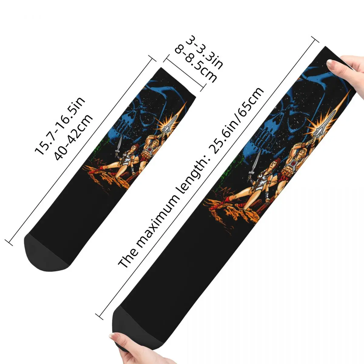 Star Masters He-Man The Master Of The Universe Socks New 3D Print Funny Harajuku calzini Unisex a tubo centrale