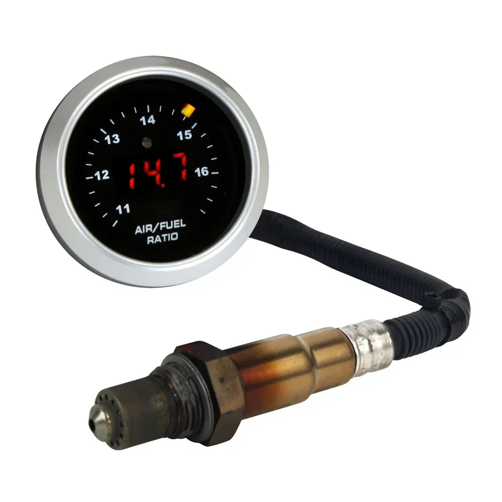 Glosok Wideband O2 Air Fuel Ratio Gauge AFR 52mm 30-4110 With 4.9 LSU Sensor For VW Fords Hondas