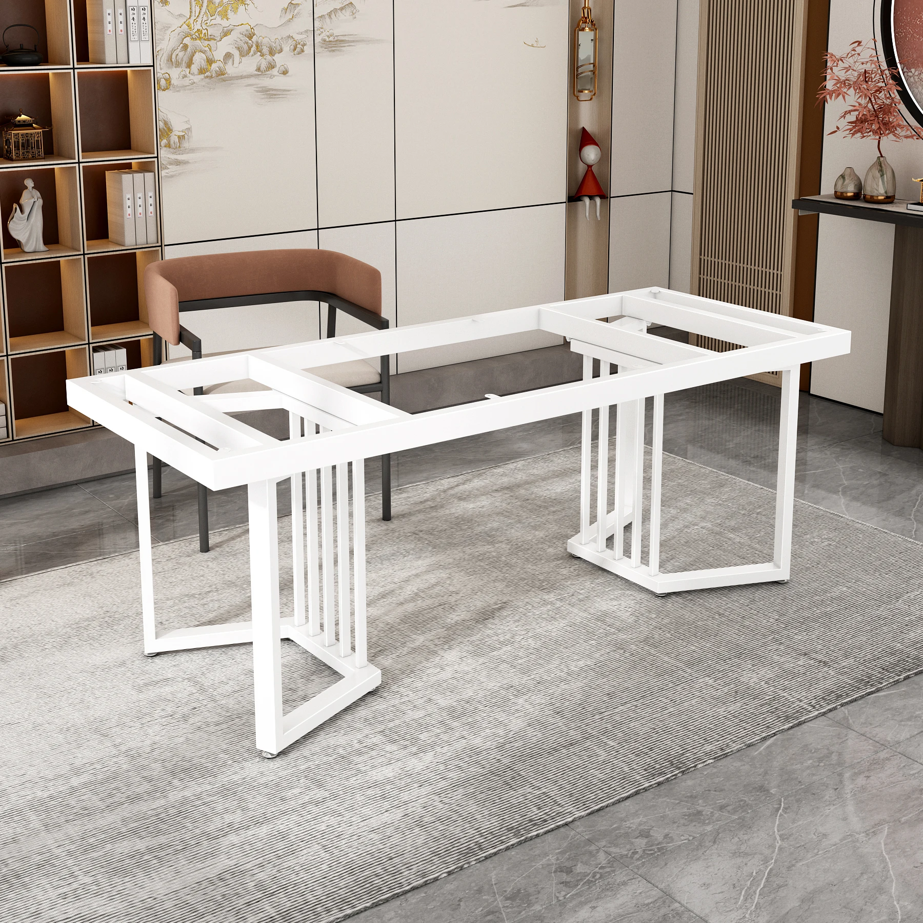 Spot tea table legs bracket rock slab tea table feet desk rack desk dining base wrought iron feet custom