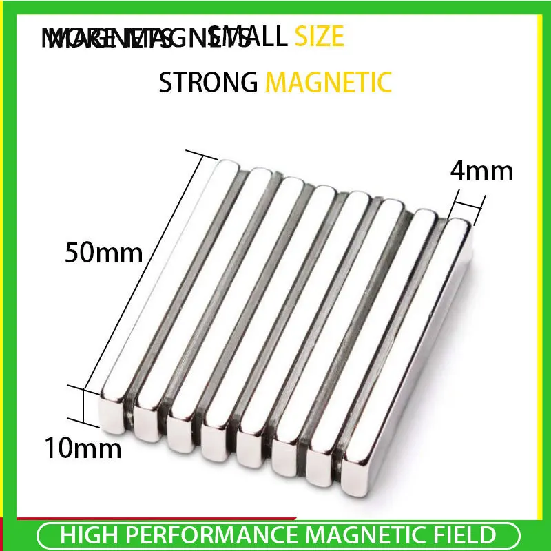 

2~30PCS 50mm x 10mm x 4mm Strong Neodymium Magnet Rare Earth Permanent Powerful NdFeb Magnets 50x10x4mm 50*10*4mm