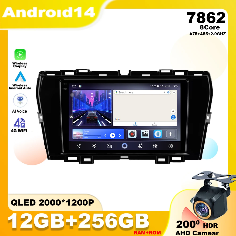 Android 14 For SsangYong Tivoli 2019 - 2023 Car Radio Multimedia Player Stereo Navigation GPS WIFI 4G Head Unit N0 2din DVD DSP