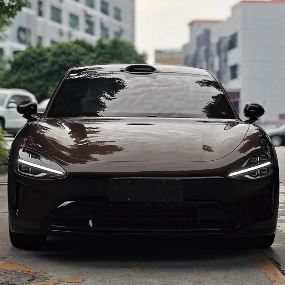 

Автомобильная наклейка, пленка для изменения цвета, хамелеон, черная и красная, авто упаковка, виниловая пленка, без пузырьков, наклейки, украшение интерьера автомобиля, внешнее украшение