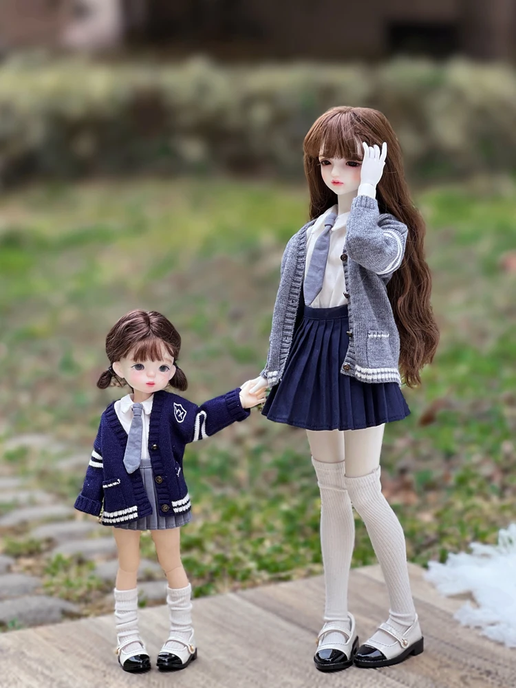 L01-X005 giocattolo per bambini 1/6 1/4 gl BJD DD SD MSD scarpe da bambola colore misto Scarpe in pelle a punta affilata 1 paio