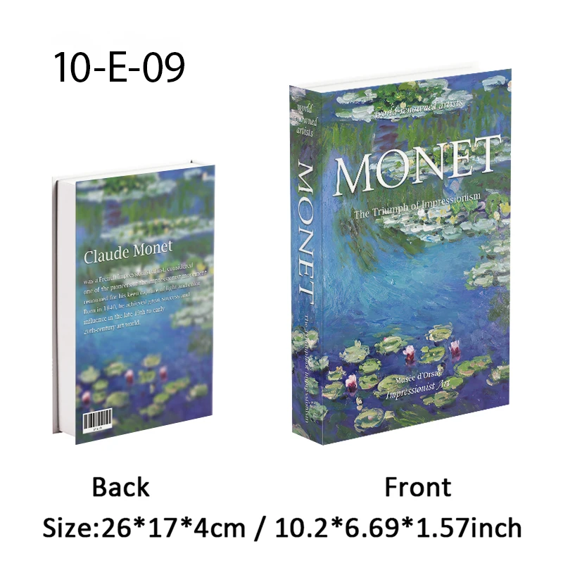 Bauhaus dekorative Bücher offen Luxus gefälschte Buch Aufbewahrungsbox Home Decor Matisse Boho Monet Couchtisch Regal Innendekoration