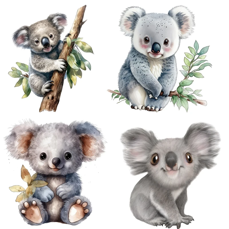 Three Ratels QB23 lovely Koala Baby Wall Stickers for home Decoration Waterproof car sticker