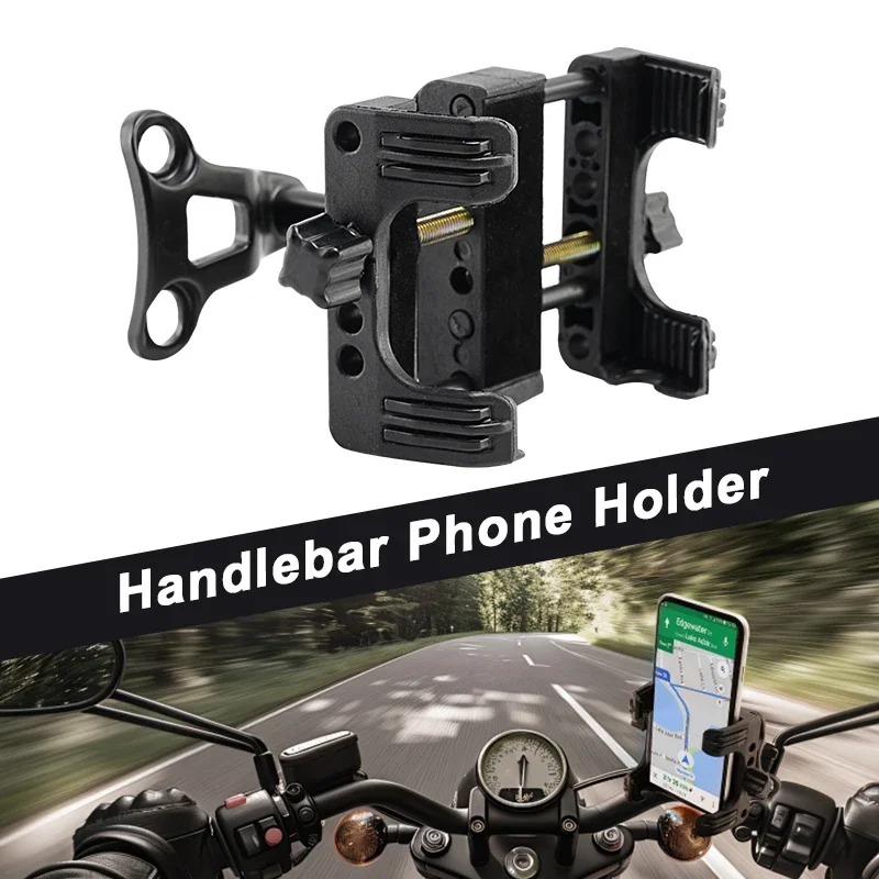 أسود دراجة نارية حامل هاتف المحمول المقود حامل الهاتف المحمول الناقل جبل قوس ل هارلي سبورتستر XL داينا سوفتيل بجولة #4