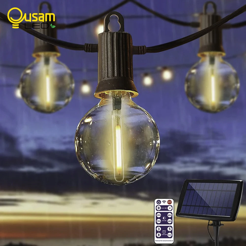 outdoor impermeavel solar led string luz guirlanda luzes de fadas jardim rua natal decoracao do casamento g40 01