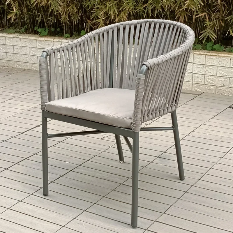 Luxury Modern Outdoor Aluminum Banquette Coffee Shop Chairs For Restaurant Cafe Furniture