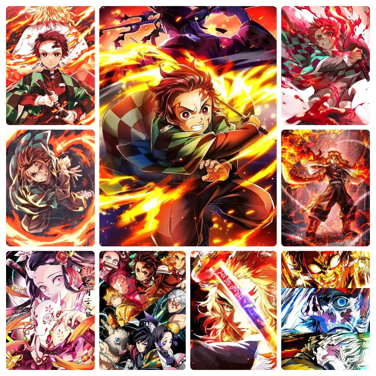 DIY Demon Slayer Creative Character Jigsaw Puzzles 500/1000/1200/2000PCS Handmade Art Exquisite Home Decor Gift No Frame
