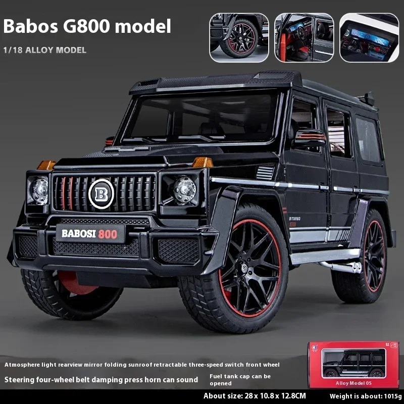 Large 1:18 Mercedes Benz Brabus G800 Ordinary Version Without