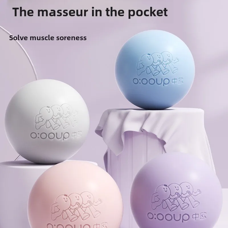 Bola de Fascia Bola de masaje pie cuello máscara bola Yoga Fitness relajación muscular correa de hombro silicona