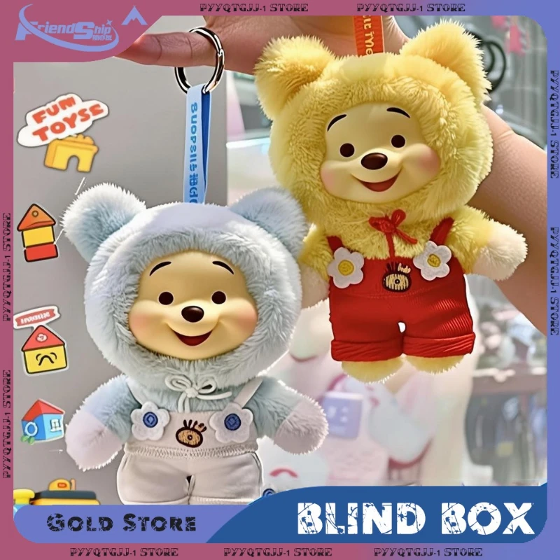 

Kawaii Winnie The Pooh Candy Blind Box Plush Vinyl Pendant Toy Surprise Gift Cute Collectible Figurine Blind Boxes Display Decor