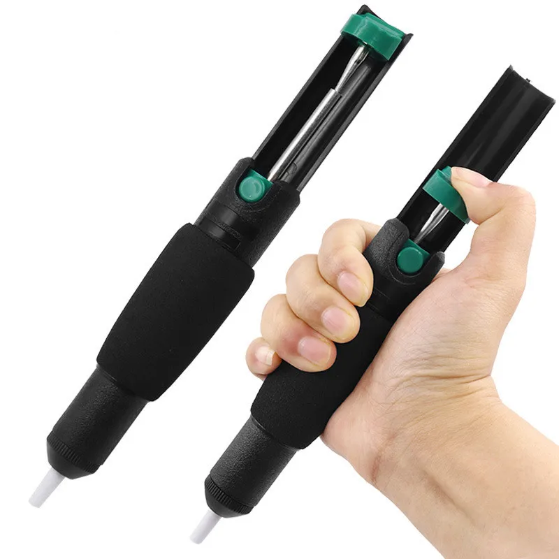 Suction Tin Vacuum Soldering Iron Desolder Gun Plastic Powerful Desoldering Pump Soldering Sucker Pen Removal Hand Welding Tools