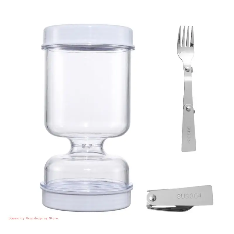 Hourglass Pickles Jar Dry and Wet Dispenser Pickles Hourglass Jar Cucumber Container for Kitchen Juice Separator