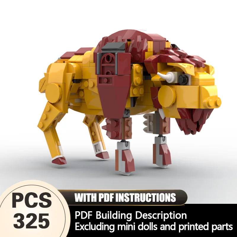 

Creators Animal Series Model MOC Building Bricks American Wild Cattle Modular Technology Gifts Holiday Assemble Children Toys
