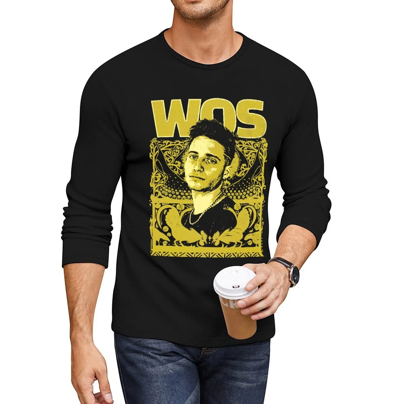 

WOS Long T-Shirt plus size tops kawaii clothes man clothes oversized t shirt t shirts for men pack