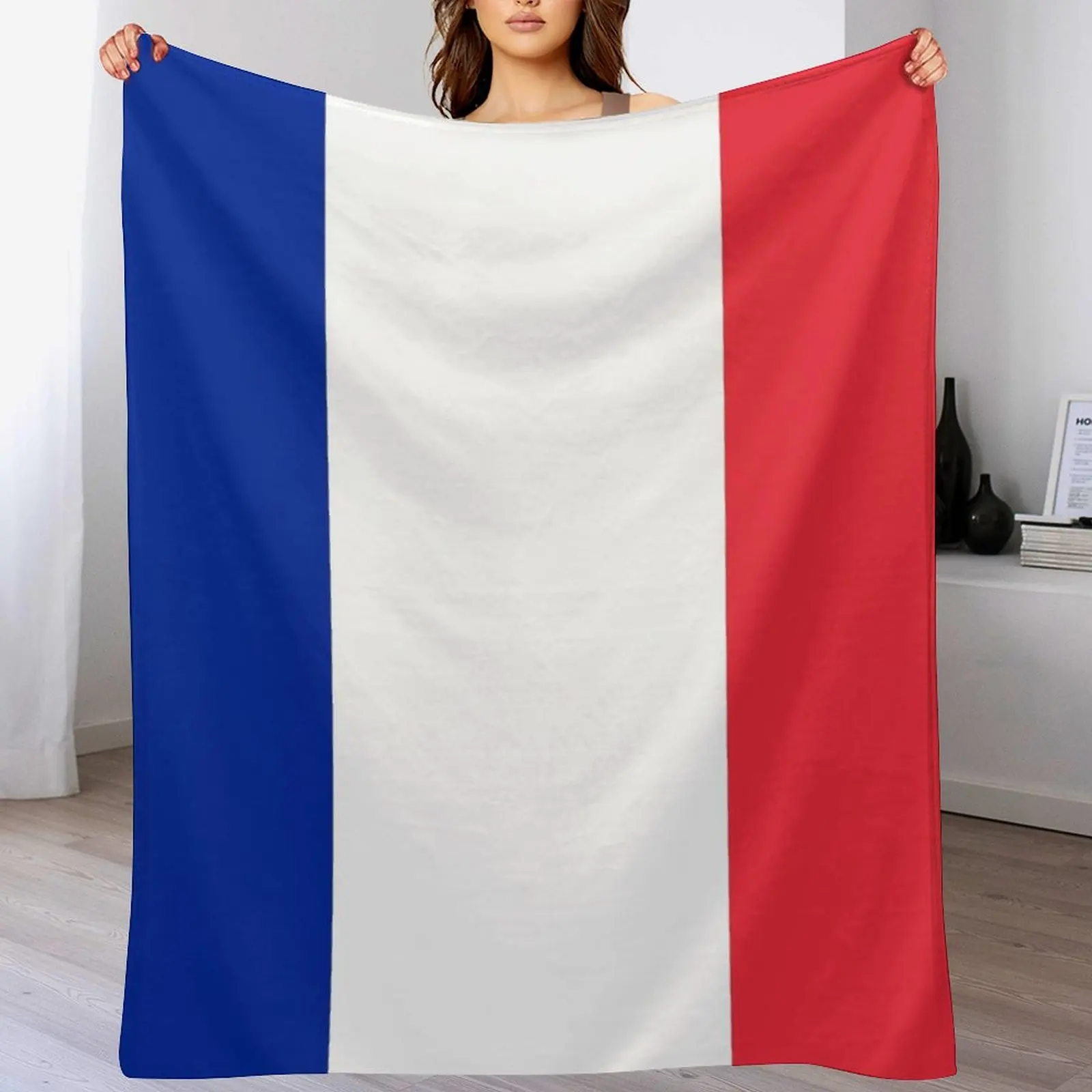 

The Flag of France Throw Blanket Hairy Luxury Brand Fashion Sofas Thermal Blankets