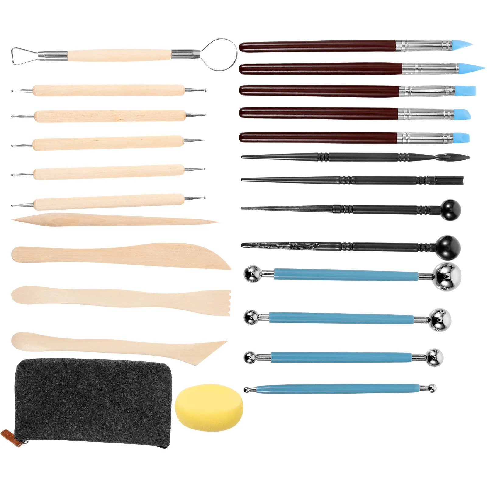 

1Set Pottery Tools and Supplies Clay Sculpting Tools for Carving Shaping Polymer Clay Craft Kit Sculpting Supplies