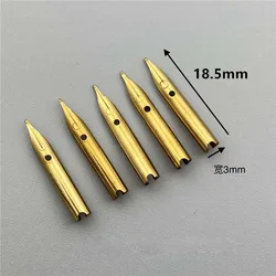 5pc 18.5mm Golden Fine Nib For 613 618 601 616 616S Fountain Pen Ink Pen Stationery Office school supplies Writing Gift