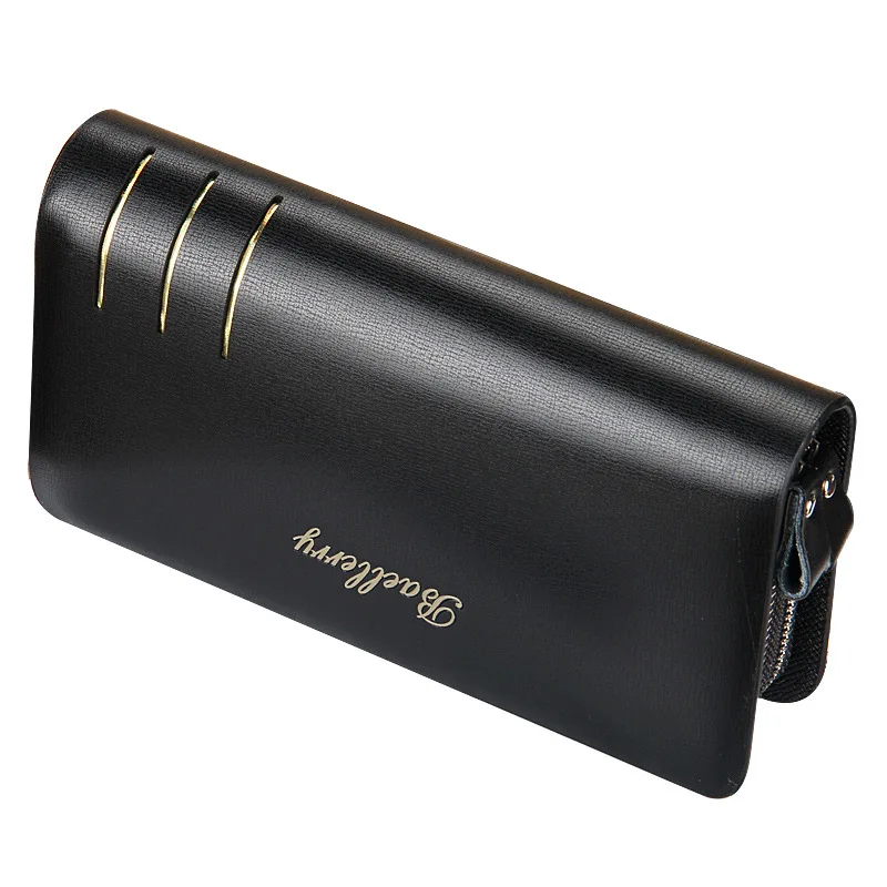 2025 New PU Leather Men's Wallet High Quality Zipper Long Desigh Card Holder Male Purse Vintage Coin Holder Wallets for Man