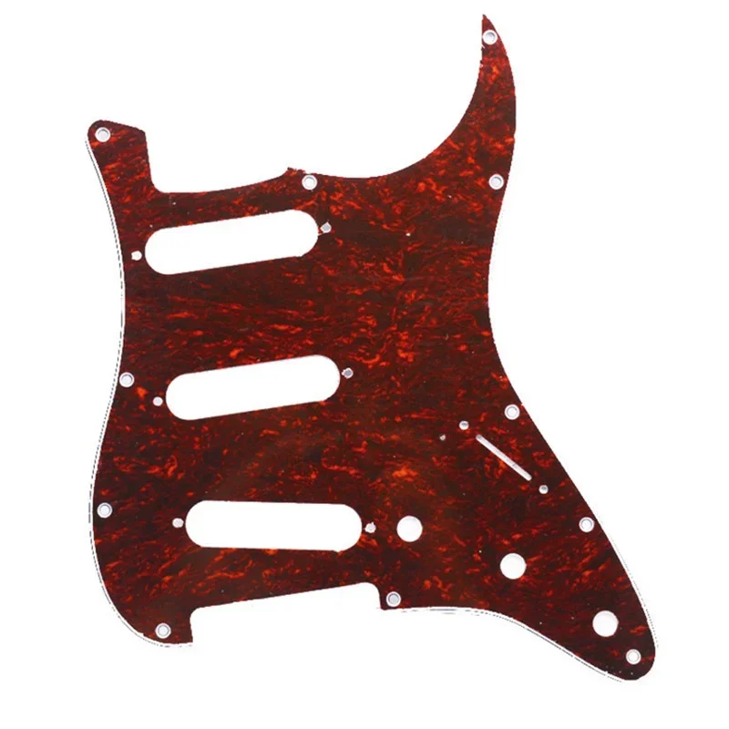 11 Hole Strat ST SSS Single Coil Pickups Guitar Pickguard Scratch Plate with Screws for American Guitar 62 Stratocaster