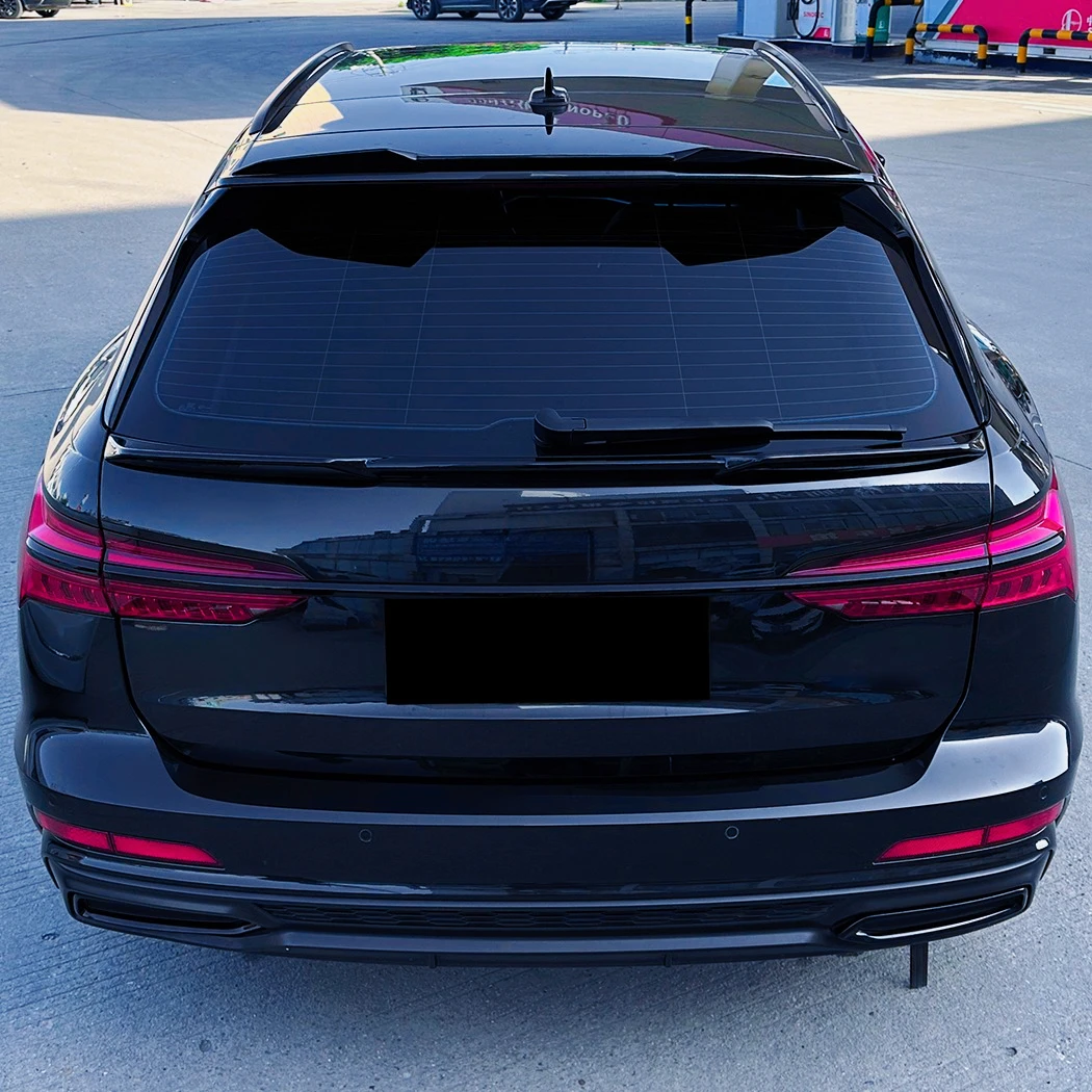 

Спойлер на заднее стекло среднего крыла, задний спойлер для Audi A6 C8 Avant Base/Line 2019 2020 2021 2022 2023 2024, комплект кузова, украшение
