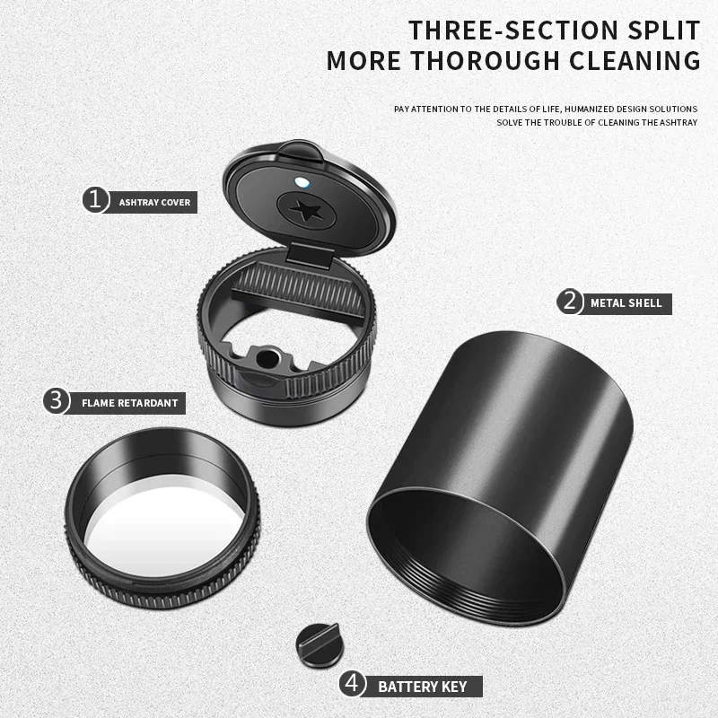 منفضة سجائر السيارة مع غطاء أضواء Led الإبداعية لشركة هيونداي I30 توكسون فيلوستر كونا I10 I35 إلنترا سانتا في اكسسوارات السيارات #4