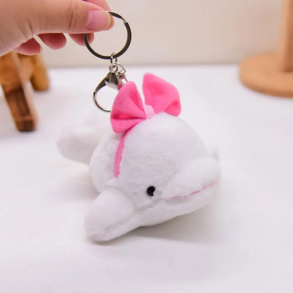 Bag Accessories Stuffed Whale Plush Keychain Adorable Sea Ornament for Backpacks Mini Stuffed Doll Pendant Ideal Gift for Girls