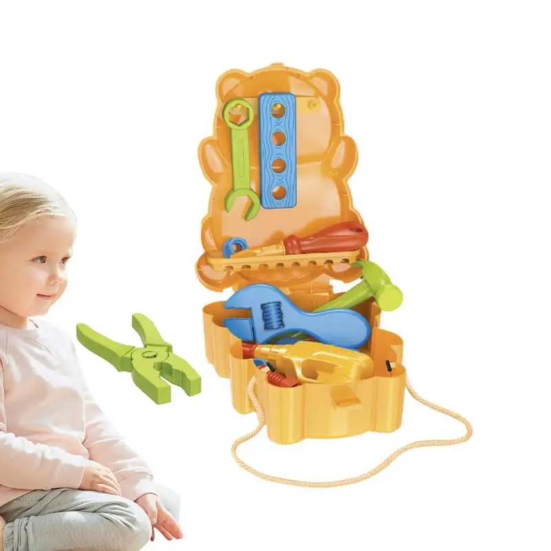 Pretend Playset สําหรับเด็กวัยหัดเดินบทบาทแกล้งทําเป็นเล่นของเล่นกระเป๋าเป้สะพายหลัง Construction Theme และ Doctor Role Pretend ของเล่นสําหรับ