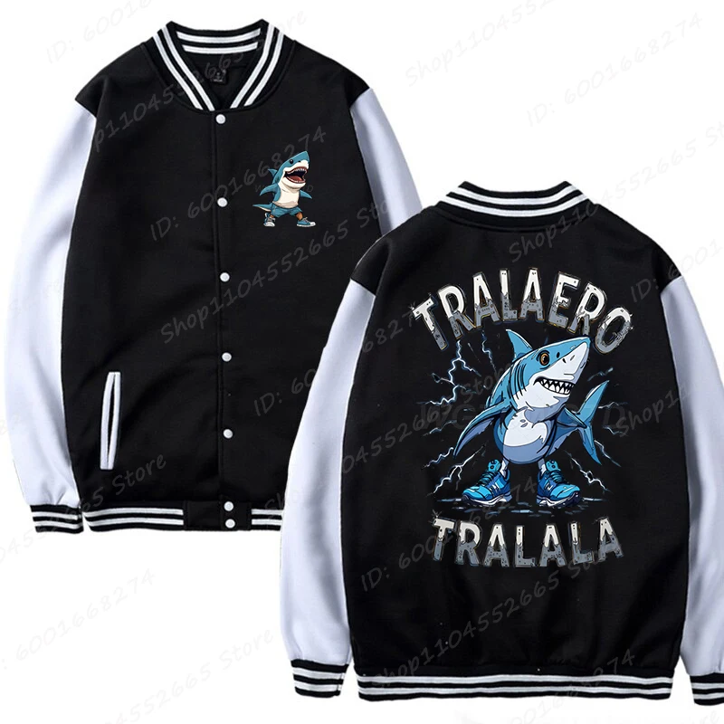 2025 New Hot Italian Brainrot Print Baseball Jacket For Children Kids Long Sleeve Uniform Coats Tops Funny Jacket For Boys Girls