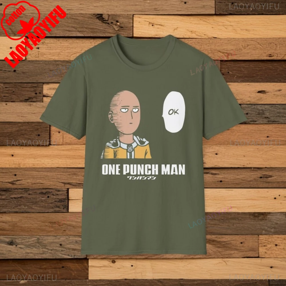 مضحك واحد لكمة رجل أنيمي الجرافيك تي شيرت مانغا نكتة تصميم هدية لمحبي التي شيرت اليابانية موضة عادية Harajuku Otaku تي شيرت