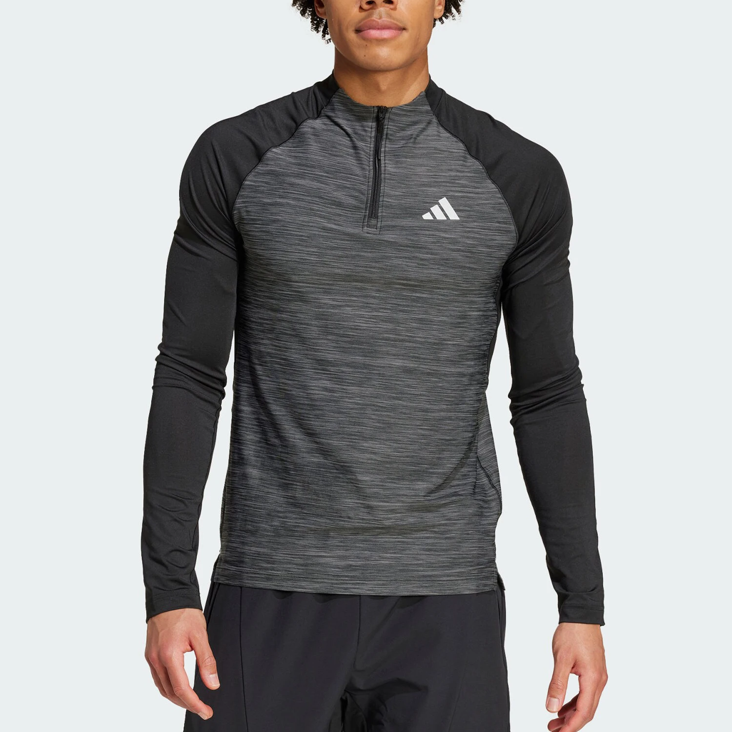 

Adidas Authentic New Men's Half-Zip Sports Fitness Long Sleeve IM7487