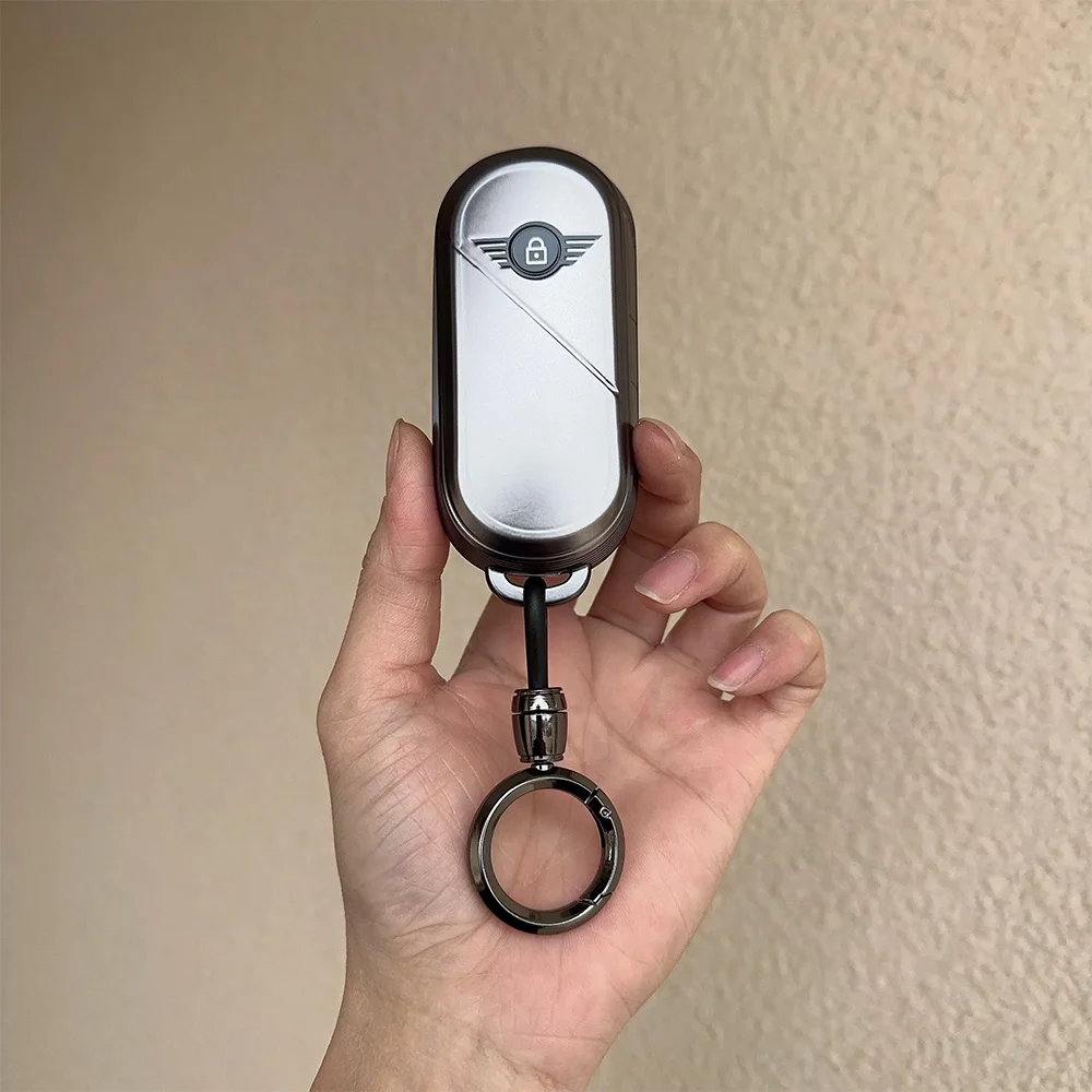 Grey TPU Car Fob Key Case Cover Protector For Bmw Mini Countryman Cooper One J01 J05 U25 F65 F66 2023 2024 Remote Accessories - view 4